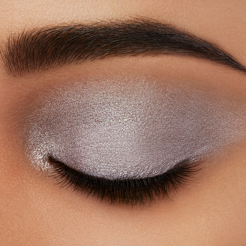 grey sparkly eyeshadow